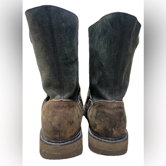 Sorel Scotia Waterproof Short Oiled Leather Biker Riding Boots Womens Sz 9 - Picture 4 of 7